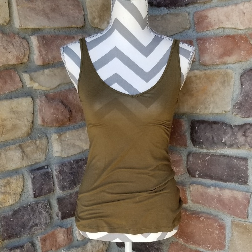 ARMY GREEN REVERSIBLE TANK TOP